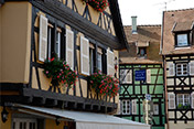 Colmar im Elsass in Frankreich mit seinen typischen Fachwerkhäusern.