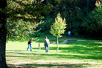 Die Minigolfanlage im Kurgarten von Bad Bellingen