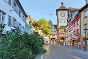 Freiburg im Breisgau mit seinen Bächle und Gässle.
