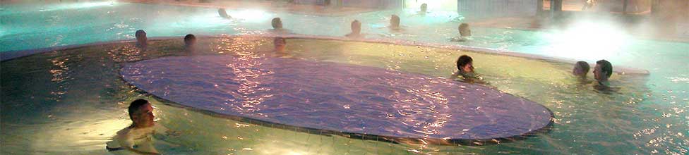 Der Aussenbereich der Balinea Therme in Bad Bellingen